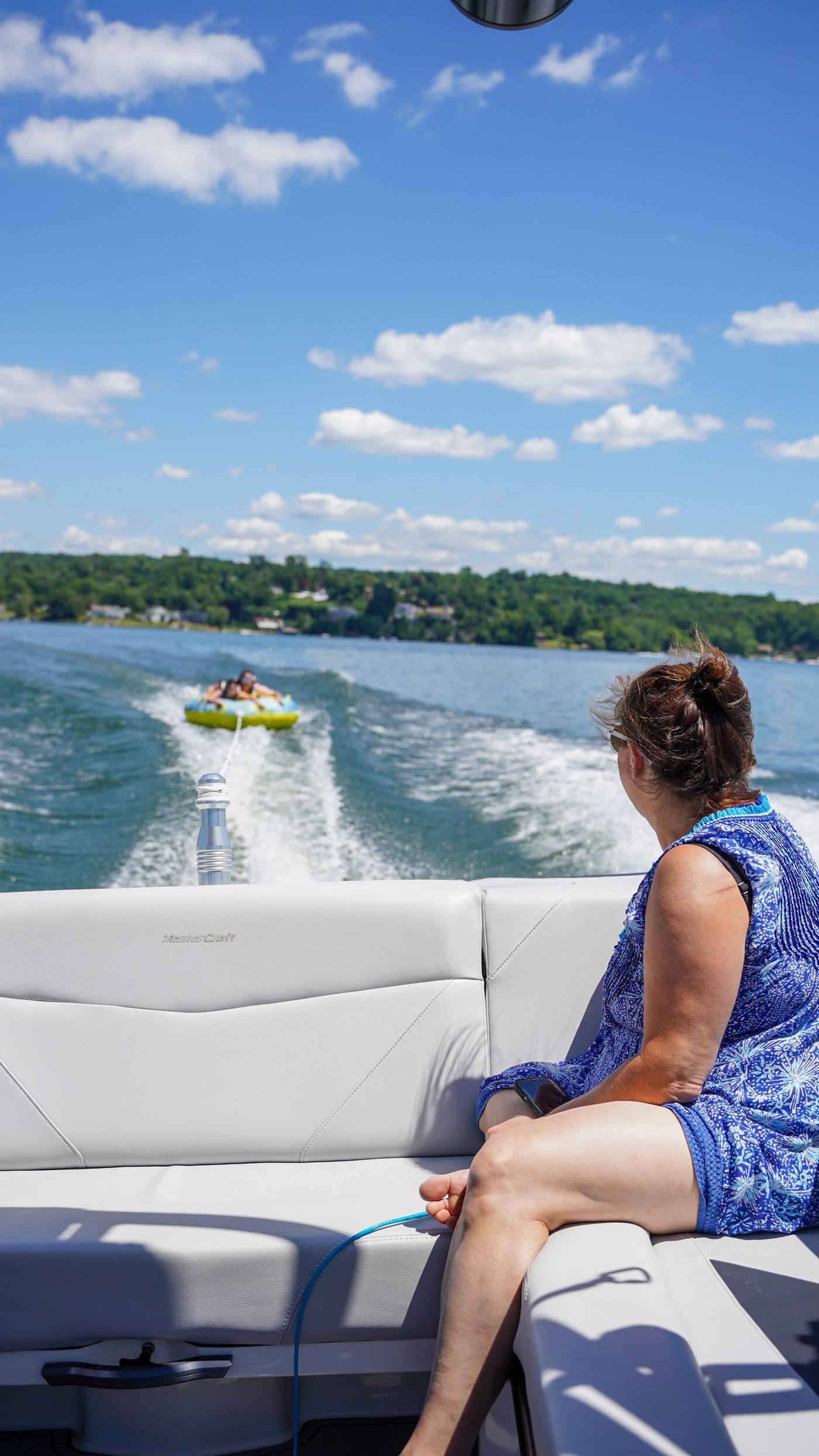 Family day on Candlewood Lake, CT